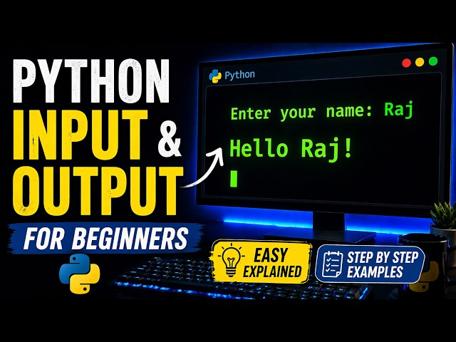 💻Python Input & Output for Beginners 🐍 | Tutorial #4
