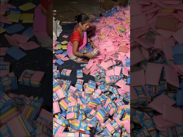 How scrubbers are made in factories #scrubber #factory