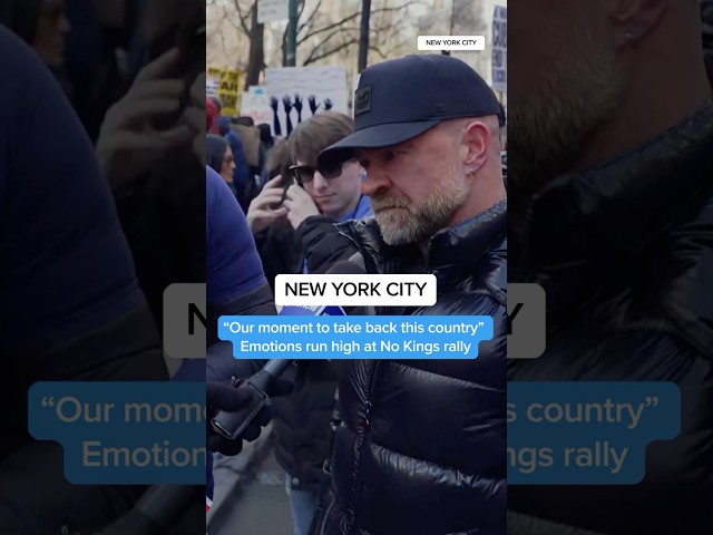"Our moment to take back this country" Emotions run high at NYC No Kings rally