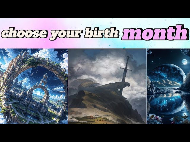 your birth month & your isekai/planet/parallel universe☄️🌌🪐 |birth month game challenge☄️🌌🪐