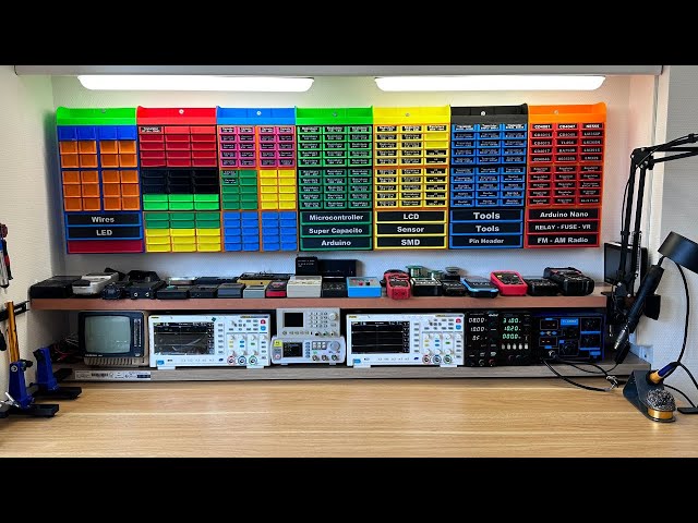 Perfekte Elektronik-Werkstatt. Sehen Sie, wie ich es gebaut habe, und Sie können auch eines bauen!