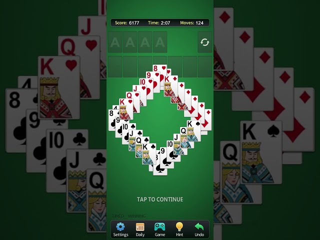 Classic Mobile Game Solitaire - Classic Game ASMR (437)