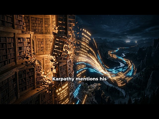 Andrej Karpathy's LLM-powered personal knowledge base workflow using markdown wikis and Obsidian - G