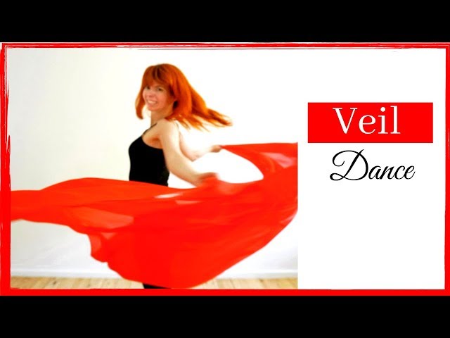 How to VEIL DANCE - 3 simple & beautiful beginner moves - Burlesque Dance Tutorial