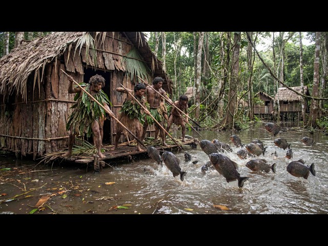 Amazon Survival: Deadly Piranhas vs Korowai Tribe