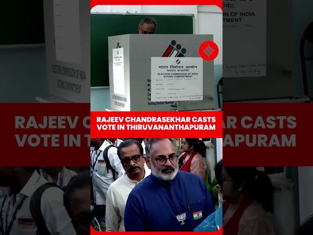 Rajeev Chandrasekhar Votes in High-Stakes Keralam Polls