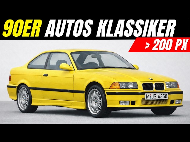 7 legendary classic cars of the 90s with over 200 hp – do you still remember them?