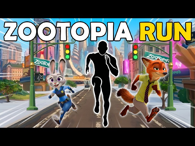 4K Immersive Interactive Warm-up | 🐰🦊POV ZOOTOPIA CHASE | Viral Challenge | Fun Workout | Party Game