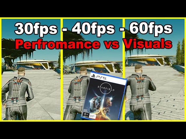 Starfield PS5-Leistungstest: Vergleich der 30-, 40- und 60-FPS-Modi!