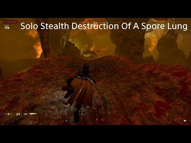 Solo Stealth Destruction Of A Spore Lung Super Helldive -  HELLDIVERS 2
