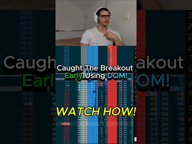 This is Why I Watch DOM — Nailed the Breakout Long #daytrading  #dom    #futures  #scalping