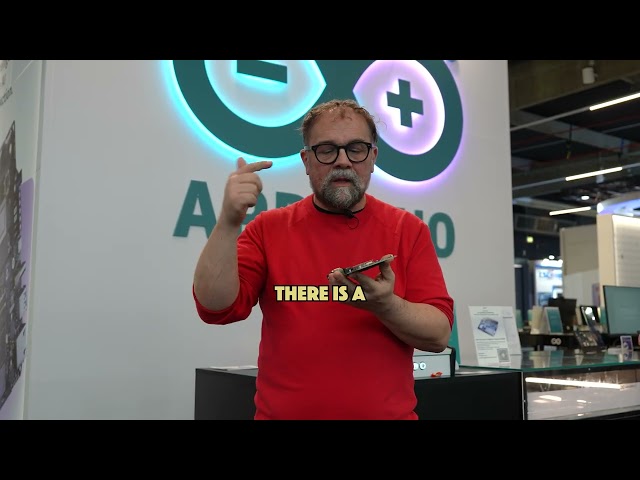 Massimo Banzi on the Arduino VENTUNO Q at Embedded World 2026