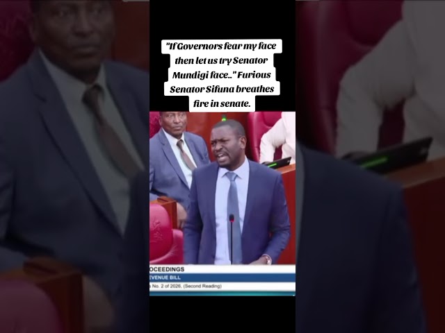 ''If Governors fear my face then let us try Senator Mundigi face..'' Sifuna breathes fire in senate.