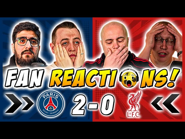 Liverpool Fans DEPRESSED 😬 Reactions to PSG 2-0 Liverpool | Champions League Fan Reactions