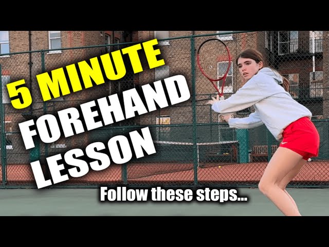 Intermediate Tennis Lesson | How to Hit the Perfect Forehand in 3 Steps