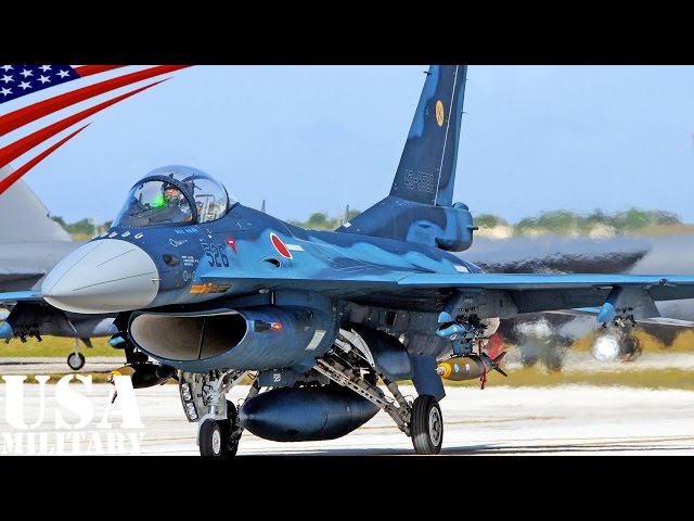 Mitsubishi F-2 Japanese Fighter Jets Maintenance & Fly - Japan Air Self-Defense Force