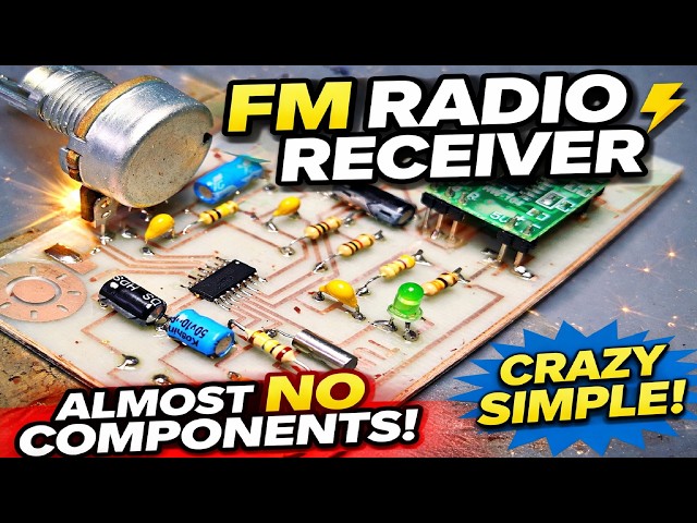 FM Radio Receiver with Almost No Components – Crazy Simple!