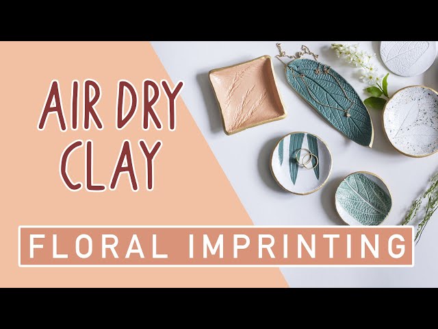 DIY Jewellery Trays - Imprinting Air Dry Clay