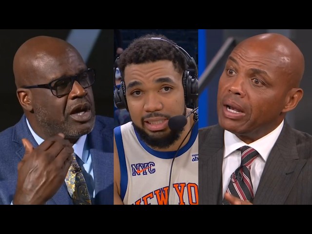 Shaq and Chuck argue after Karl Anthony Towns response to Shaq's question