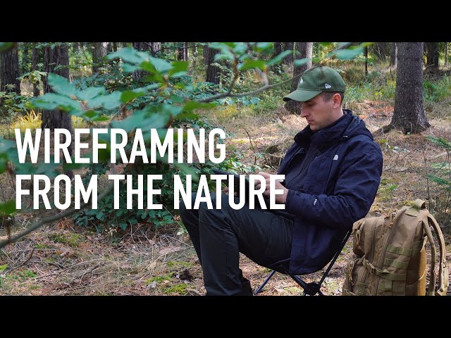 Creating Wireframes on the iPad Pro from the nature! UI/UX Timelapse