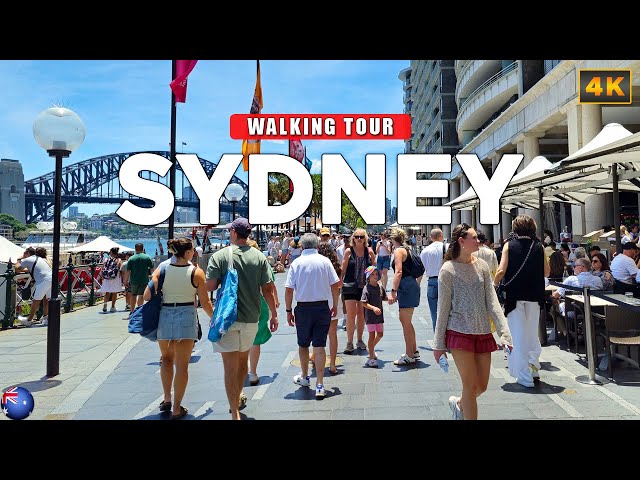 Sydney, AUSTRALIA - Sydney CBD 4K Walking Tour
