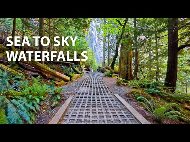 Spectacular Virtual Hike to 4 Waterfalls Along the Sea to Sky Corridor in BC, Canada