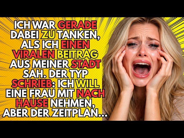 Ich war gerade dabei zu tanken, als ich einen viralen Beitrag aus meiner Stadt sah. Der Typ...