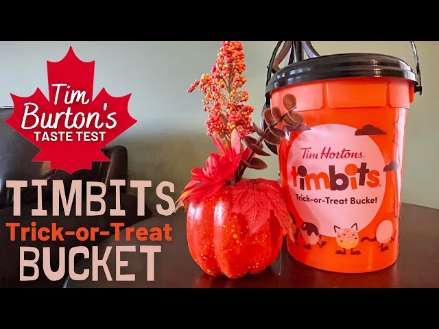 31 Timbits for Halloween! 👻 NEW Timbits Trick-or-Treat Bucket | Tim Burton’s Taste Test #17