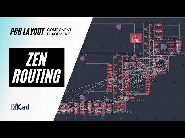 From Rats Nest to a complete PCB layout in 10 steps // Designing a LoRa-GPS tracker in KiCad