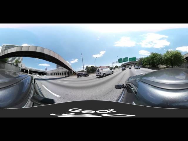 Riding on I75 South Through Downtown #ATLANTA in 360!