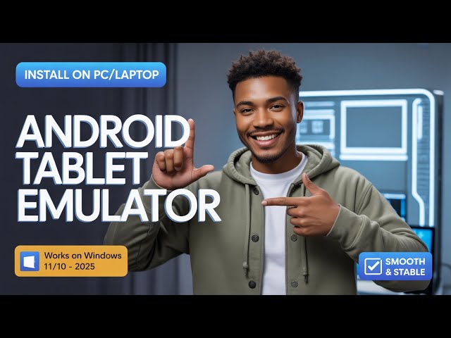 How to Install Android Tablet Emulator on PC/Laptop (2025) | Works on Windows 11/10