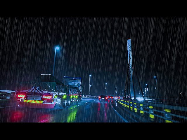☔️Rainy Tokyo Highway😴 for #Sleep #Work #Study