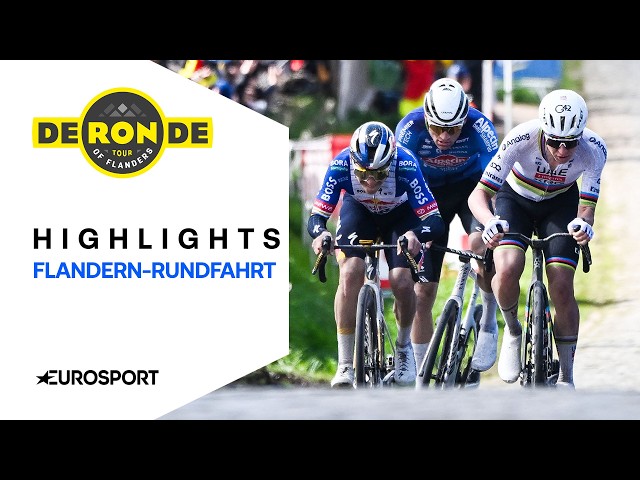 Duel of the superstars at the Ronde | Highlights (German) | Tour of Flanders 2026 | Cycling
