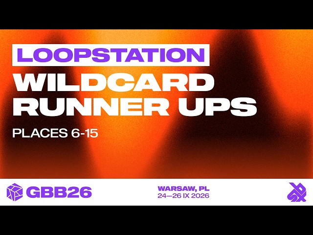 GBB26: World League LOOPSTATION Category | Wildcard RunnerUps Announcement 6th - 15th Place