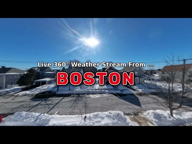 🔴 24x7 Boston Weather 180° 4k Street Cam [Beta]