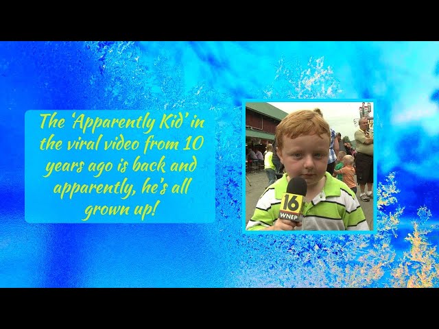 The ‘Apparently Kid’ in the viral video from 10 years ago is back and apparently, he’s all grown up!