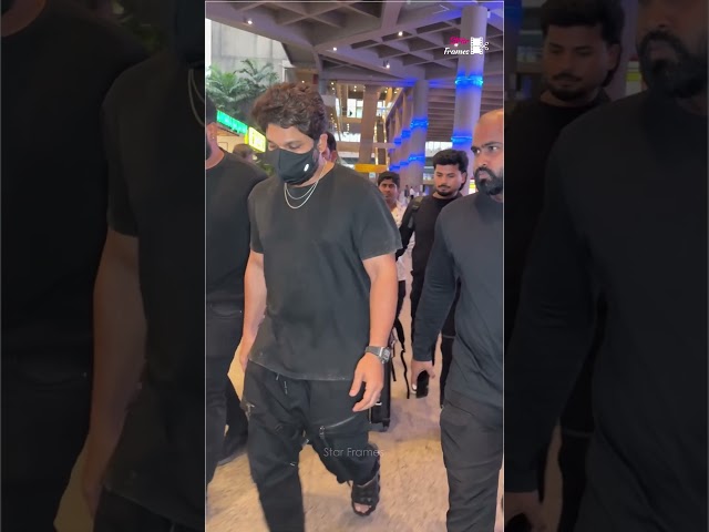 Allu Arjun at Mumbai airport
