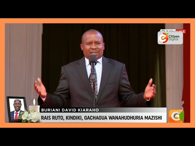 DP Kithure Kindik's speech during the memorial service of Ol Kalou MP Njuguna Kiaraho