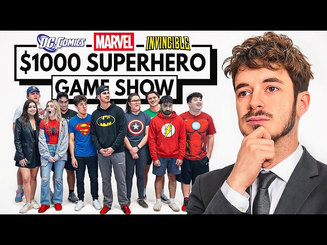 10 Nerds vs $1,000 Superhero Trivia Game Show!