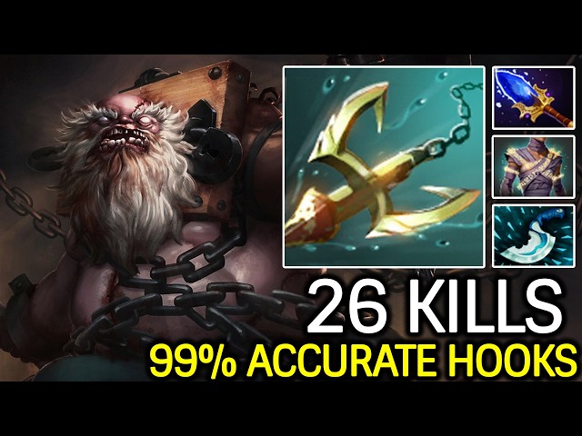 99% ACCURATE HOOKS – Pudge Mid Nonstop Gank Dota 2