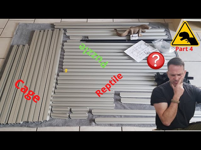 Aluminum Reptile Cage build for monitor lizards , Terrarium, Paludarium DIY Al-SO-PLA Part4