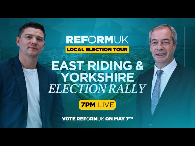 I am speaking LIVE from Hull on Reform UK’s local election tour.