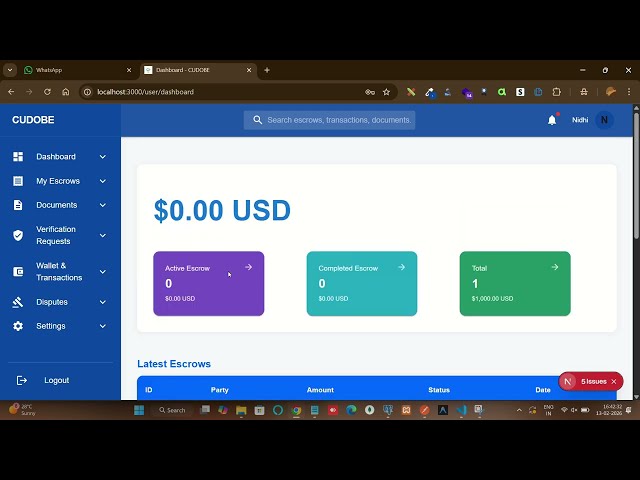 Cudobe Web3 Project 🚀 | Full Stack Blockchain App Demo | React + Web3