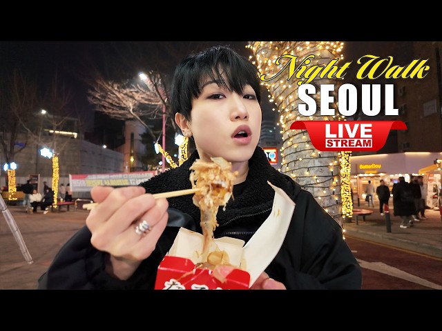 LIVE Seoul Hongdae Night Walk | Korean Nightlife Street | Real Time Seoul Walk
