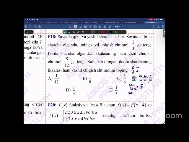 Abbosxon Sayliyev's Zoom Meeting