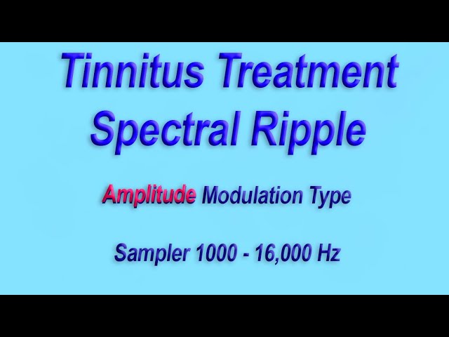Tinnitus Treatment: Cross-Frequency De-Correlating Stimulus AMPLITUDE Modulation (Spectral Ripple)