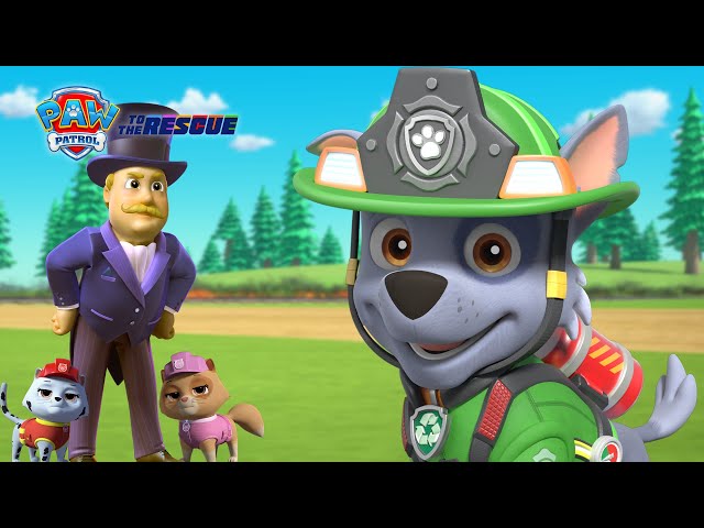 NEW! Rocky Rescues the Rocket Train | PAW Patrol: To The Rescue | Cartoons for Kids