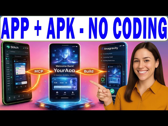 Build Android App Using Google Stitch And Antigravity (No Coding Guide for Beginners)