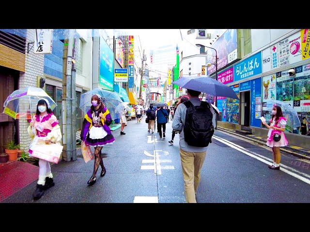 [Akihabara Walk in Tokyo] Moe Moe Rain ♪ (4K ASMR non-stop 1 hour 10 minutes)