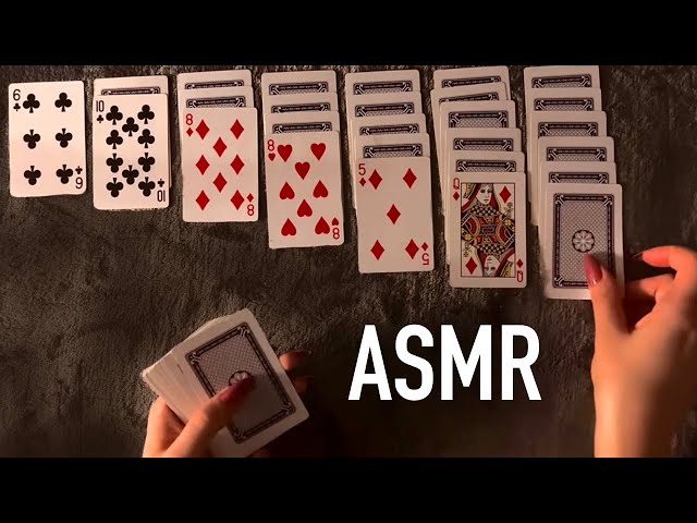  😴 iPad ASMR - 🃏SUPER RELAXING Solitaire ♠️ - Clicky Whispers